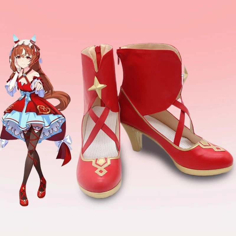 لعبة جميلة ديربي هارو أورارا تأثيري أحذية أحذية هارو أورارا لأنيمي حفلة الهالوماس الكبار النساء الرجال زي الدعائم اكسسوارات #3