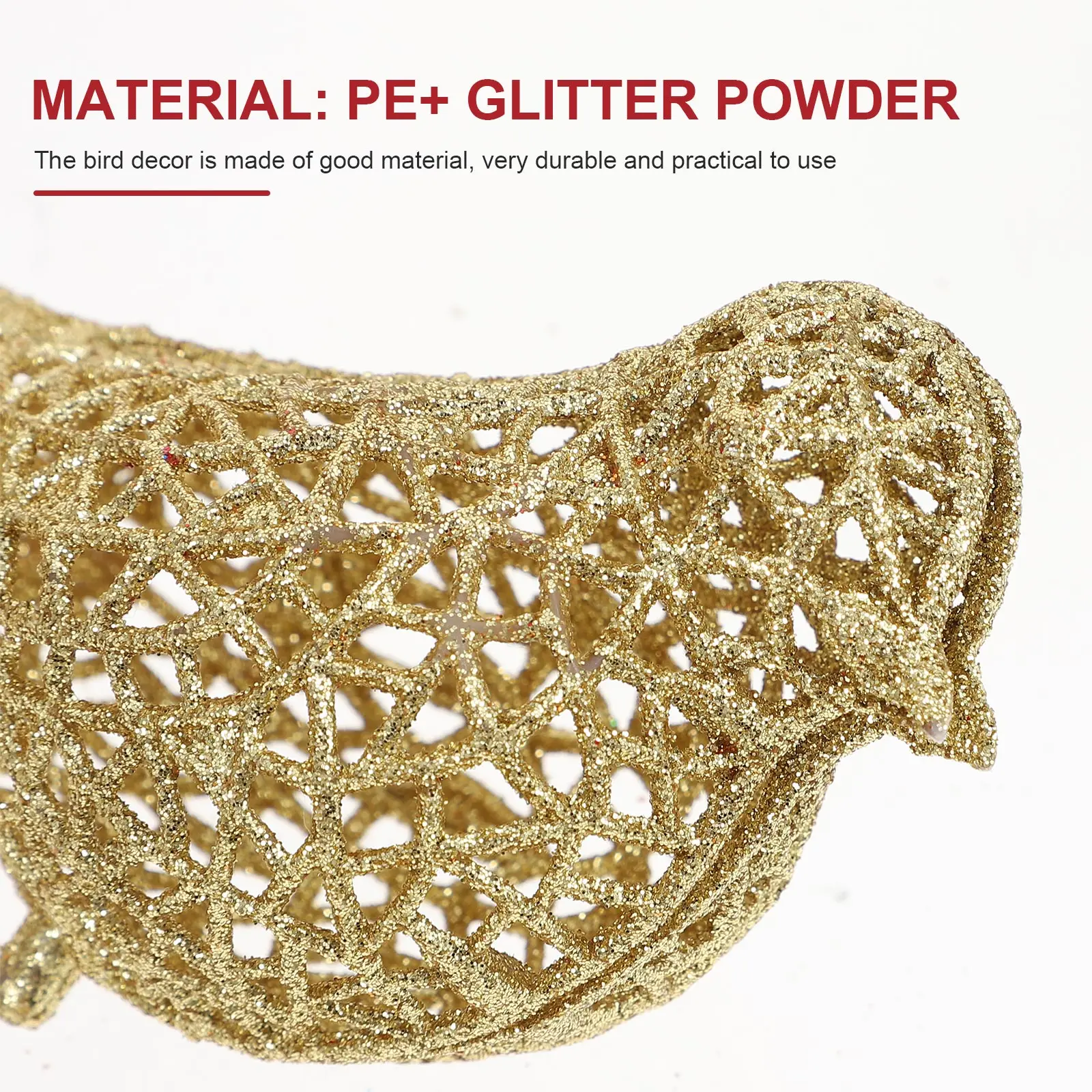 

5 Pcs Ornaments Bird Decorations Outdoor Christmas Tree Birds Accessories Child