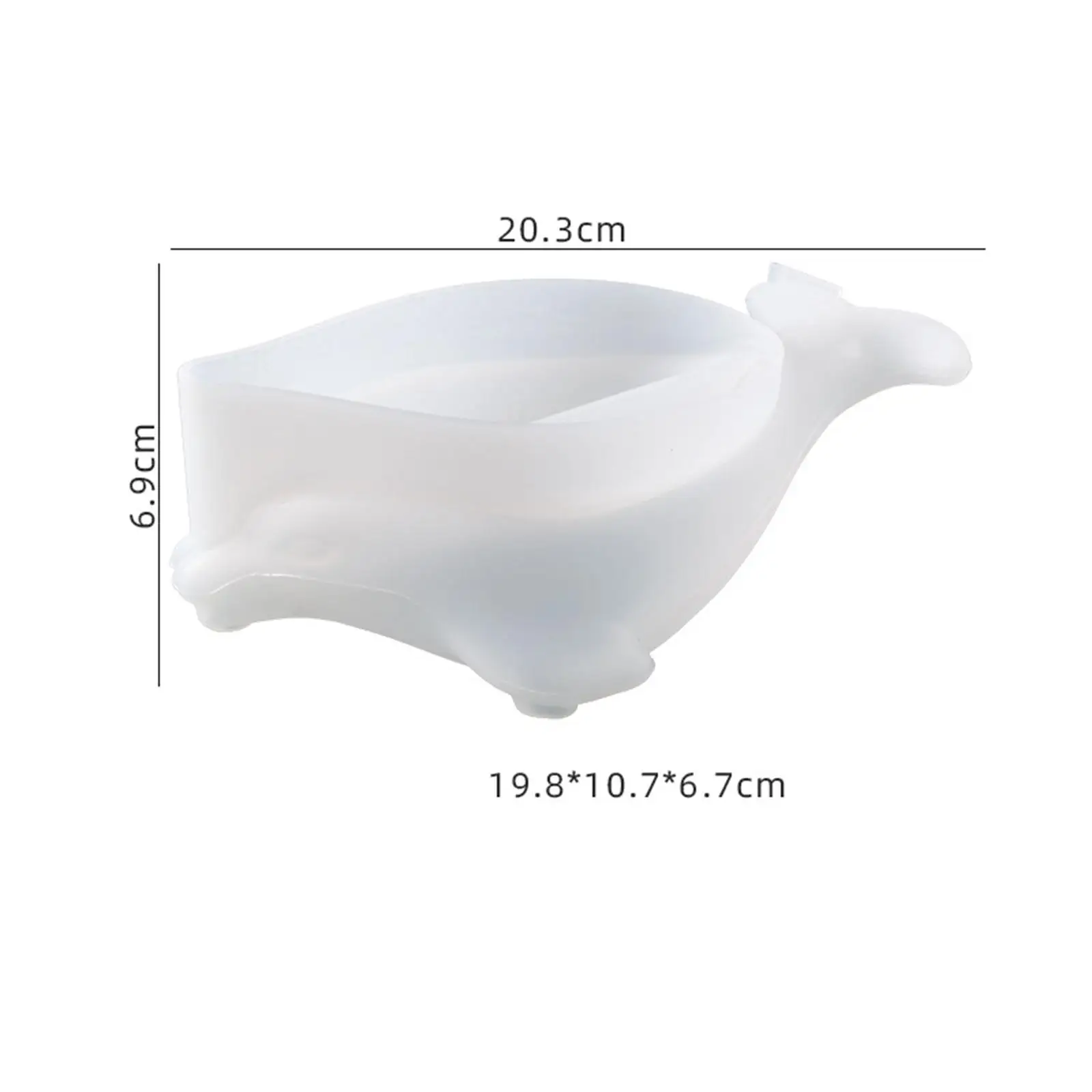 Dolphin Soap Tray Casting Tool Silicone Mold DIY Soap Dish Holder for Bathroom Kitchen Draining Decoration