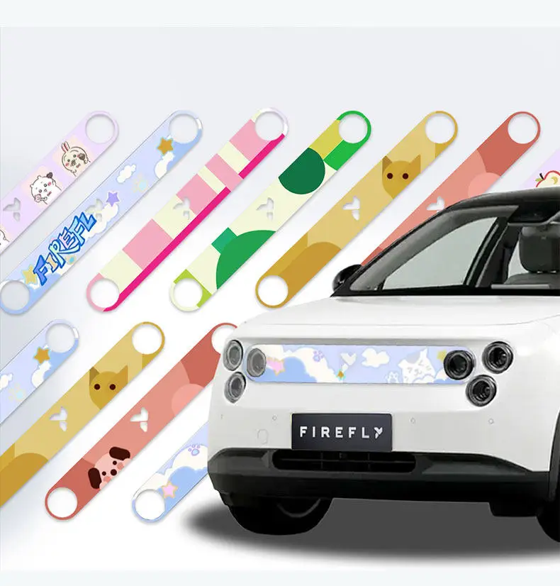 For NIO Firefly Capsule Front Face Rear Panel Sticker Creative Custom Pattern Non-Destructive Upgrade Colorful Modification