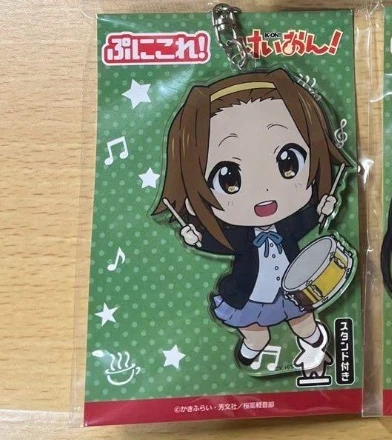 けいおんアニメキーホルダー秋山澪キーリング平沢唯天坂律バッグ