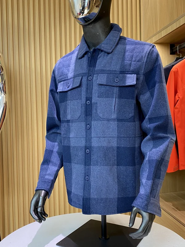 Thiened Warmth メンズ レトロ カジュアル 多用途 ワークウェア フランネル ジャケット コート アメリカン テーラード スタンド フィット ロング スリーブ B...