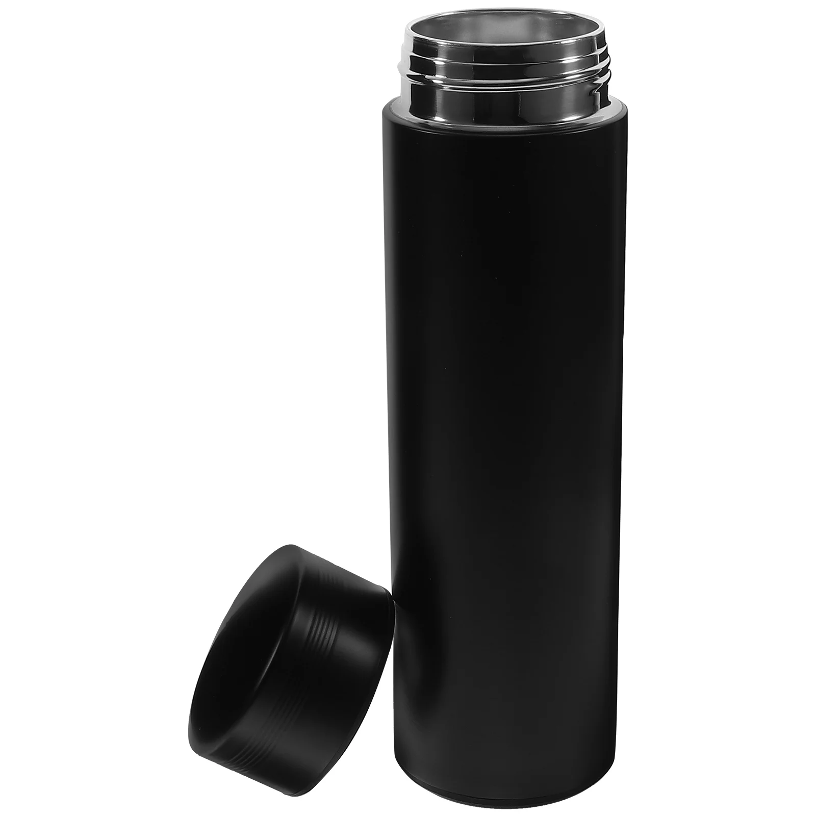 

Water Bottle Cup Stainless Steel Jug High Capacity Vacuum Insulated Travel Mug Bottles Black Fitness