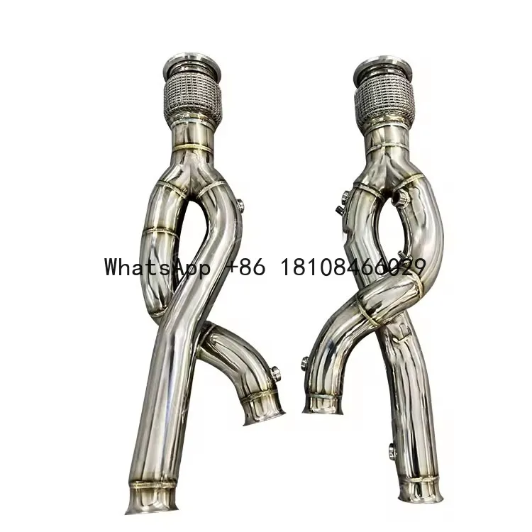 

Xinaote Wholesale High Performance Equal Length Polish Stainless Steel Exhaust Downpipe for Lamborghini Performante STO