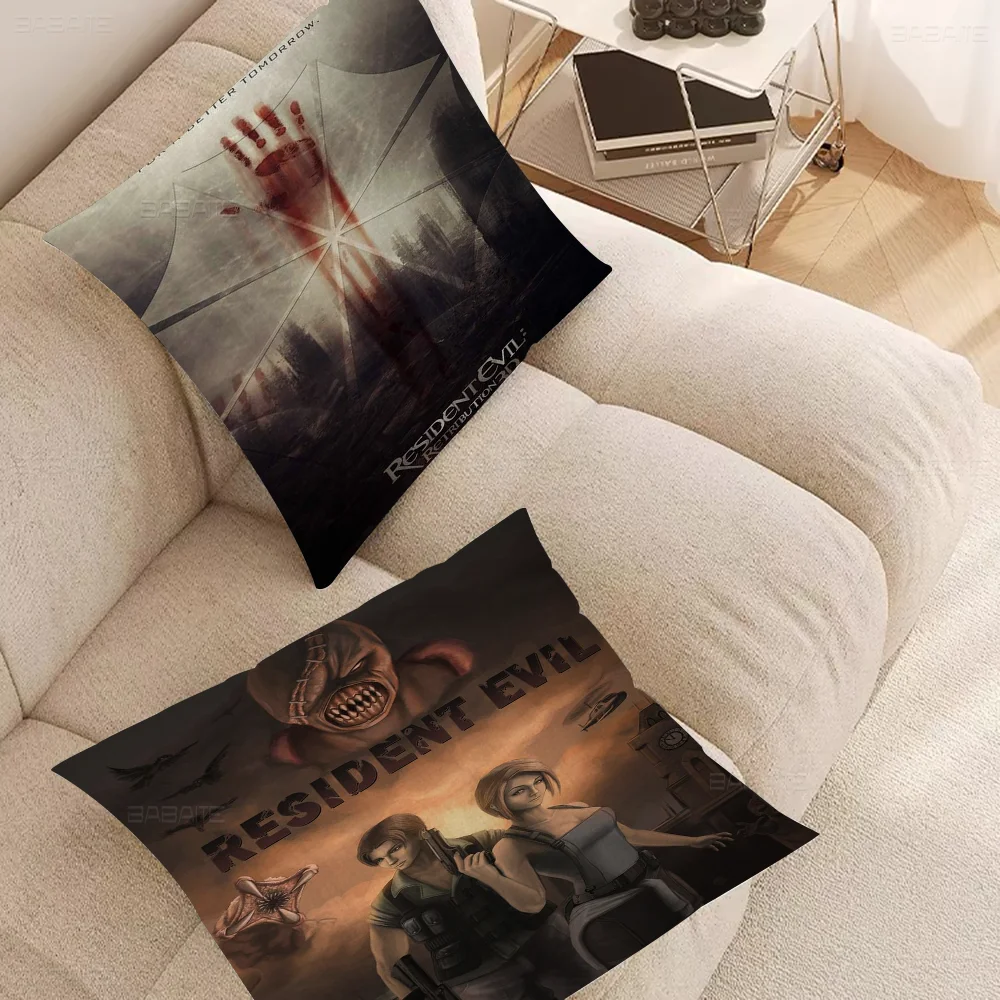 

Game R-RESIDENT EVIL Pillow Cushion Cover Pillowcase Living Room Sofa Home Decor Customized