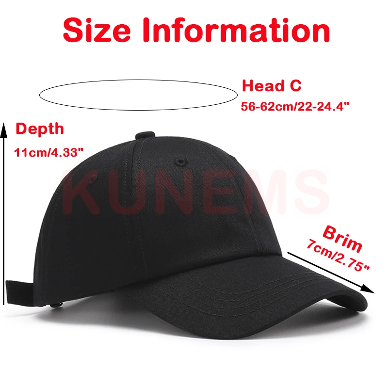 KUNEMS Custom Hat LOGO Embroidery Baseball Cap for Women and Men DIY Print Text Design Cap Summer Sun Hat Unisex Wholesale