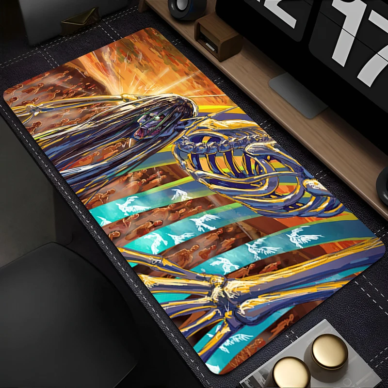 لوحة ماوس أنينية ملحقات الألعاب لوحة مفاتيح مكتبية كبيرة حصيرة مكتبية مطاطية على لوحة ممتدة من المطاط على Titan Eren Yeager