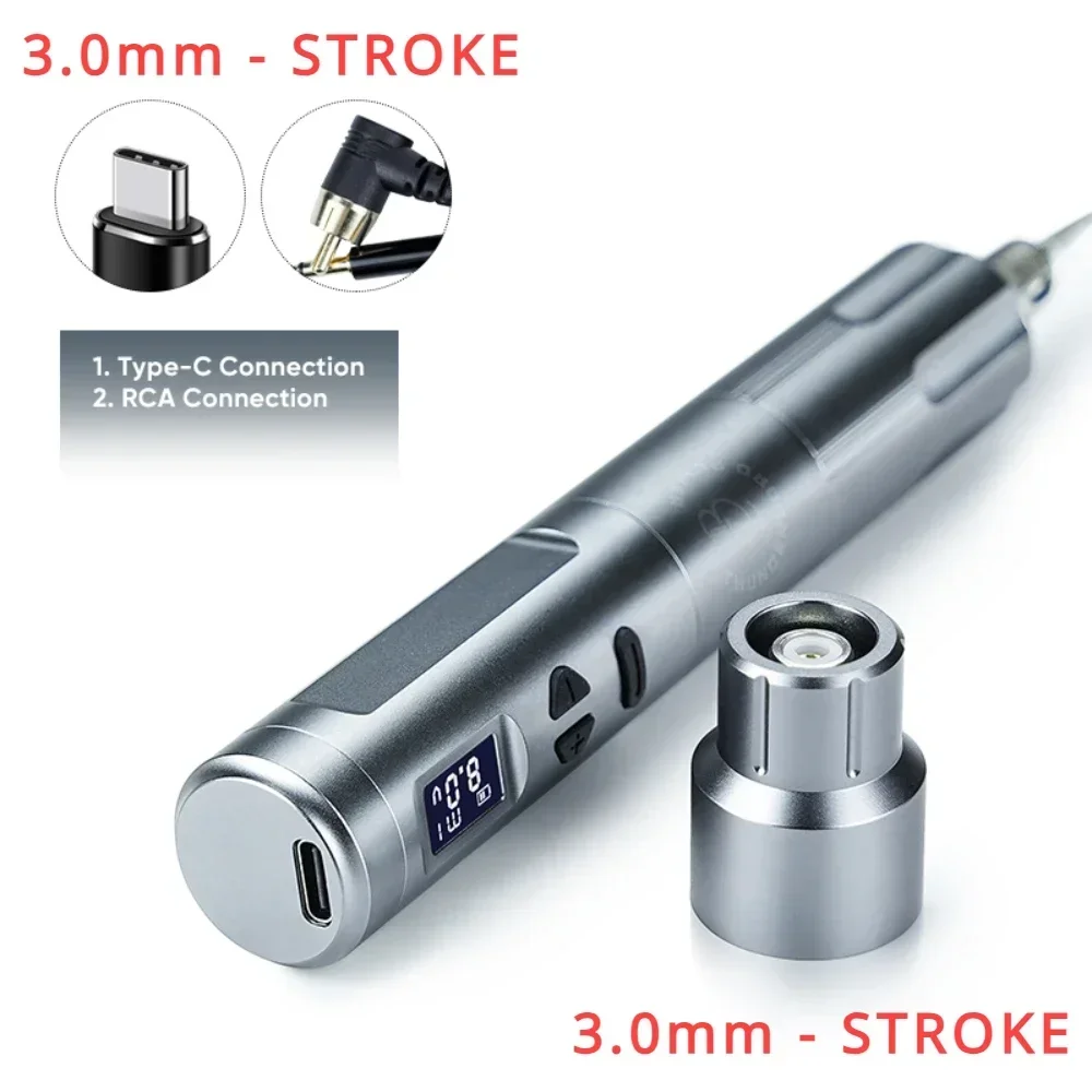 3.0mm stroke High quality Biomaser 2 battery head permanent makeup machine body art wireless tattoo machine  Eyebrow Pen