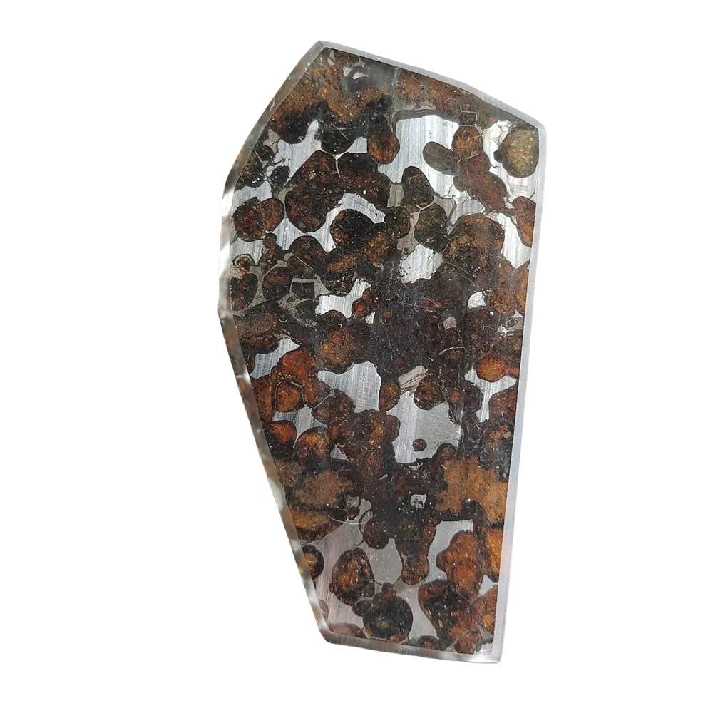 30.6g SERICHO Pallasite natural meteorite material Olivine meteorite sheet specimen - from Kenya - CA162