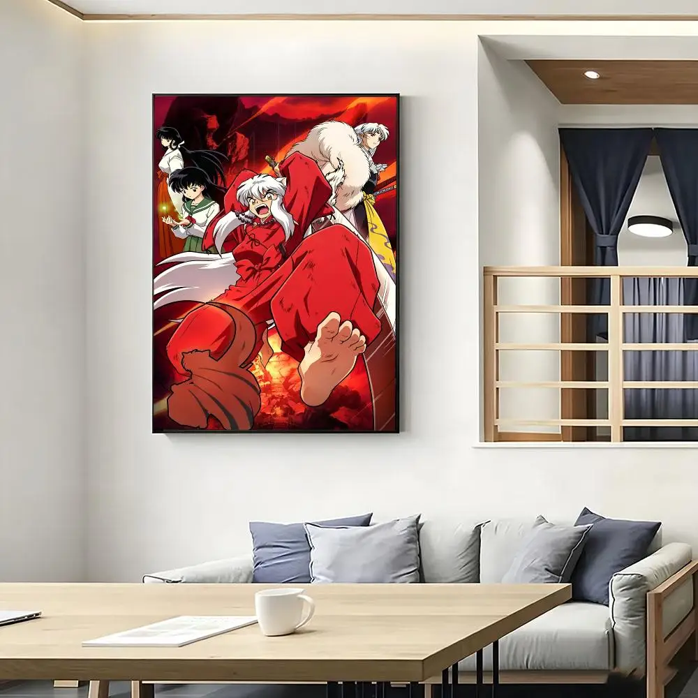 Inuyasha Anime Painting Calligraphy Movie Posters And Prints Canvas Wall Art For Living Room Home Decor