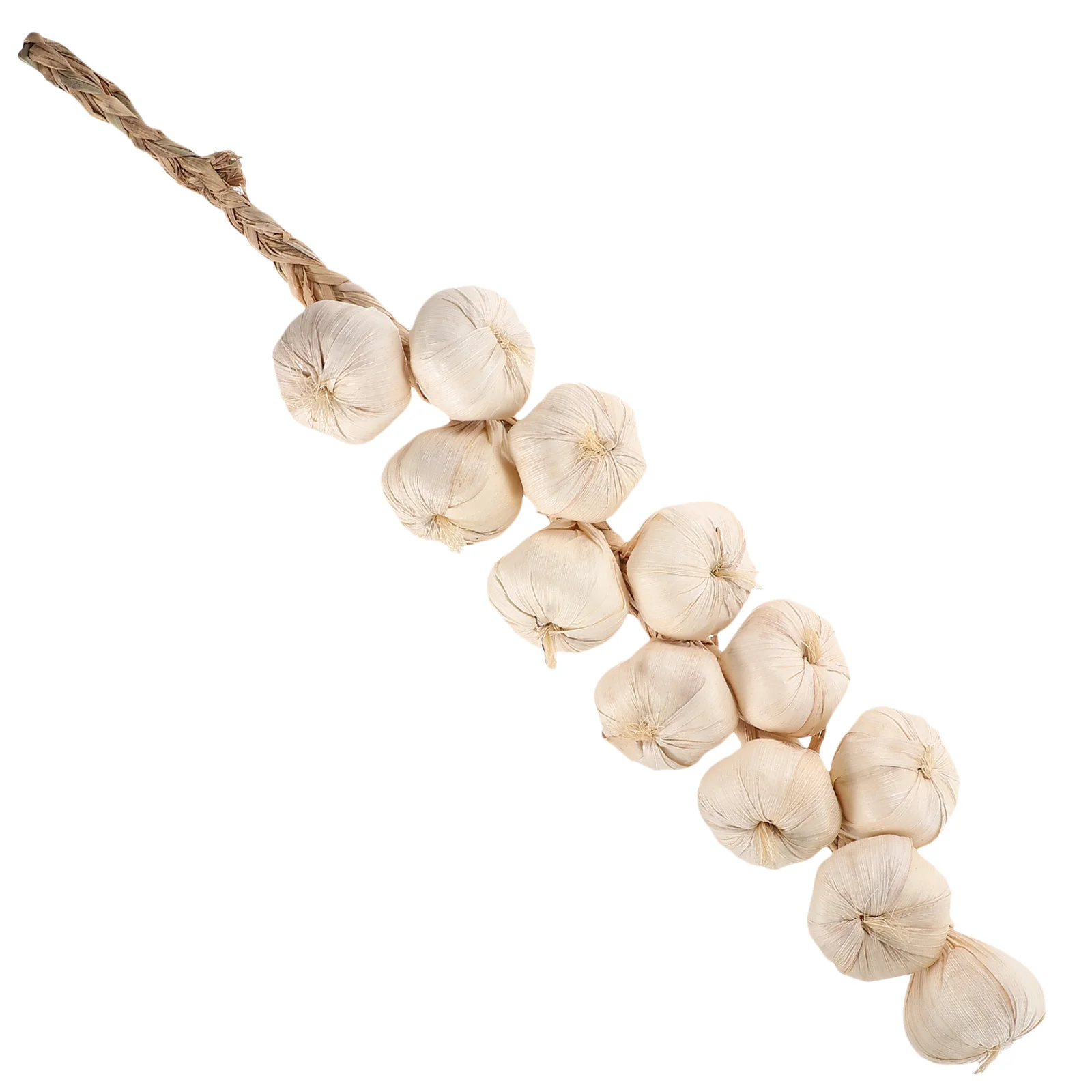 1Set Artificial Garlic Simulation Vegetable Hanging String Realistic Lifelike Props Halloween Decorations Party Photography