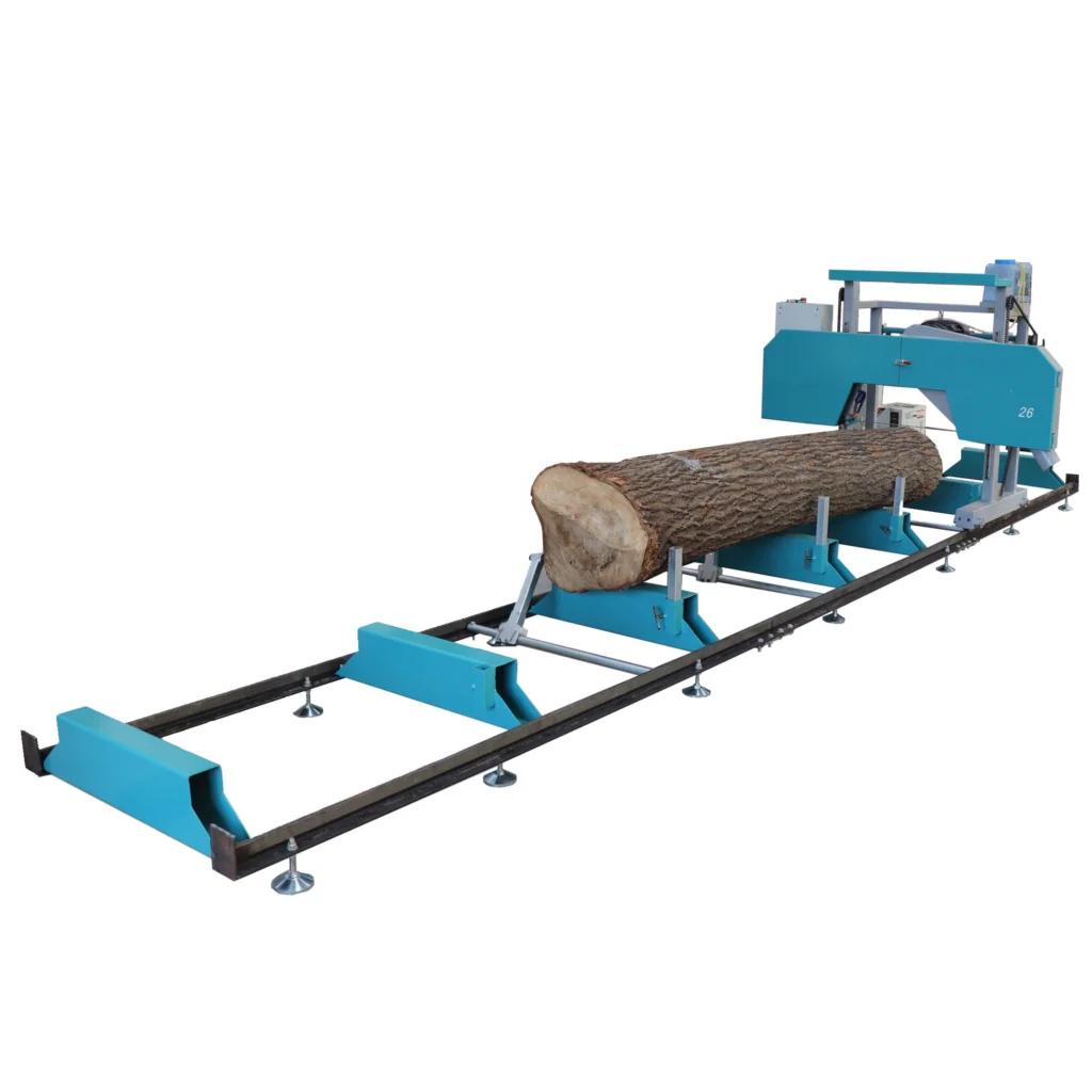 Made in China mobile wood saw cutting machine gasoline engine wood cutting machinery portable sawmill