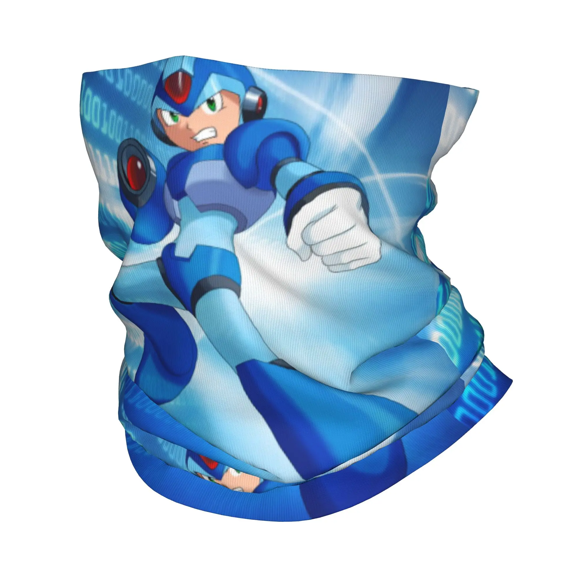 Megaman Video Game Mega Man  Bandana Neck Cover Printed Mask Scarf Multi-use Cycling Scarf Outdoor Sports Unisex All Season