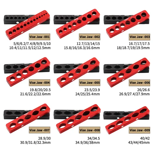 Imagen 2 del producto MUQZI-abrazadera de tornillo de banco para mesa de bicicleta, insertos de tornillo de banco de mandíbula para horquilla de 5–45mm, herramienta de reparación multifunción de Pedal de soporte inferior