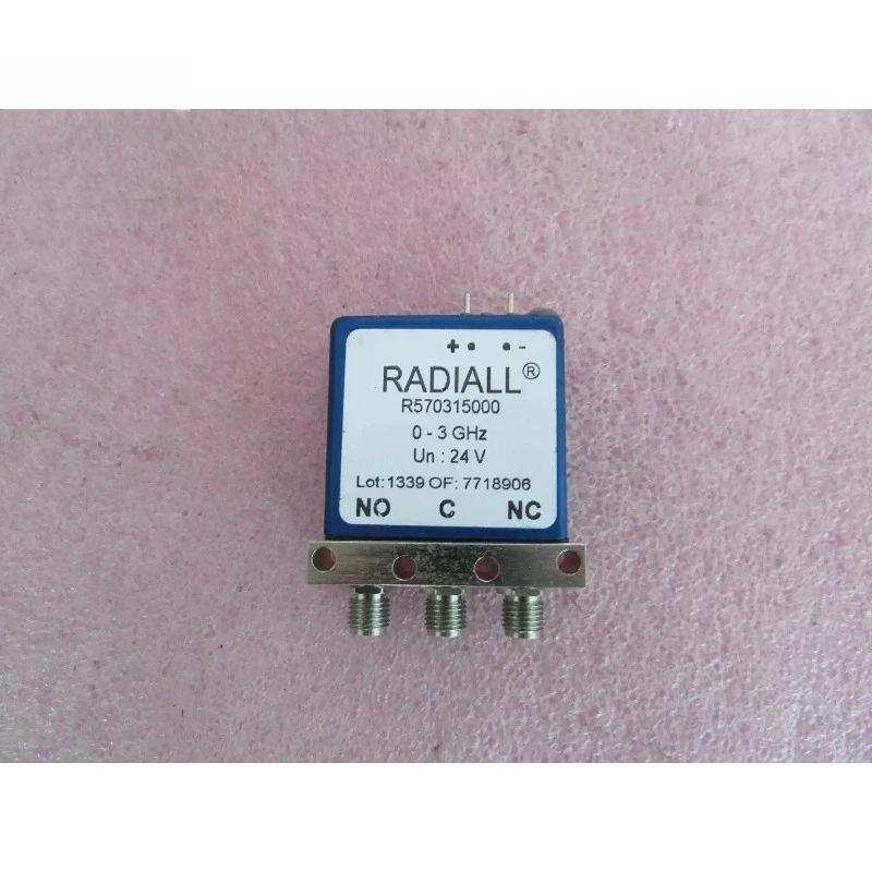 Used SPDT RF Microwave Coaxial Switch 3GHz 300W 24V Model R570315000 Signal Test Component
