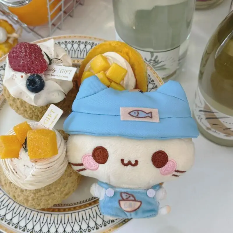 Kawaii Mashumaro ألعاب من نسيج مخملي المفاتيح الكرتون أنيمي حقيبة الظهر سستة قلادة لطيف دمية الديكور هدايا عيد ميلاد للبنين والبنات #5