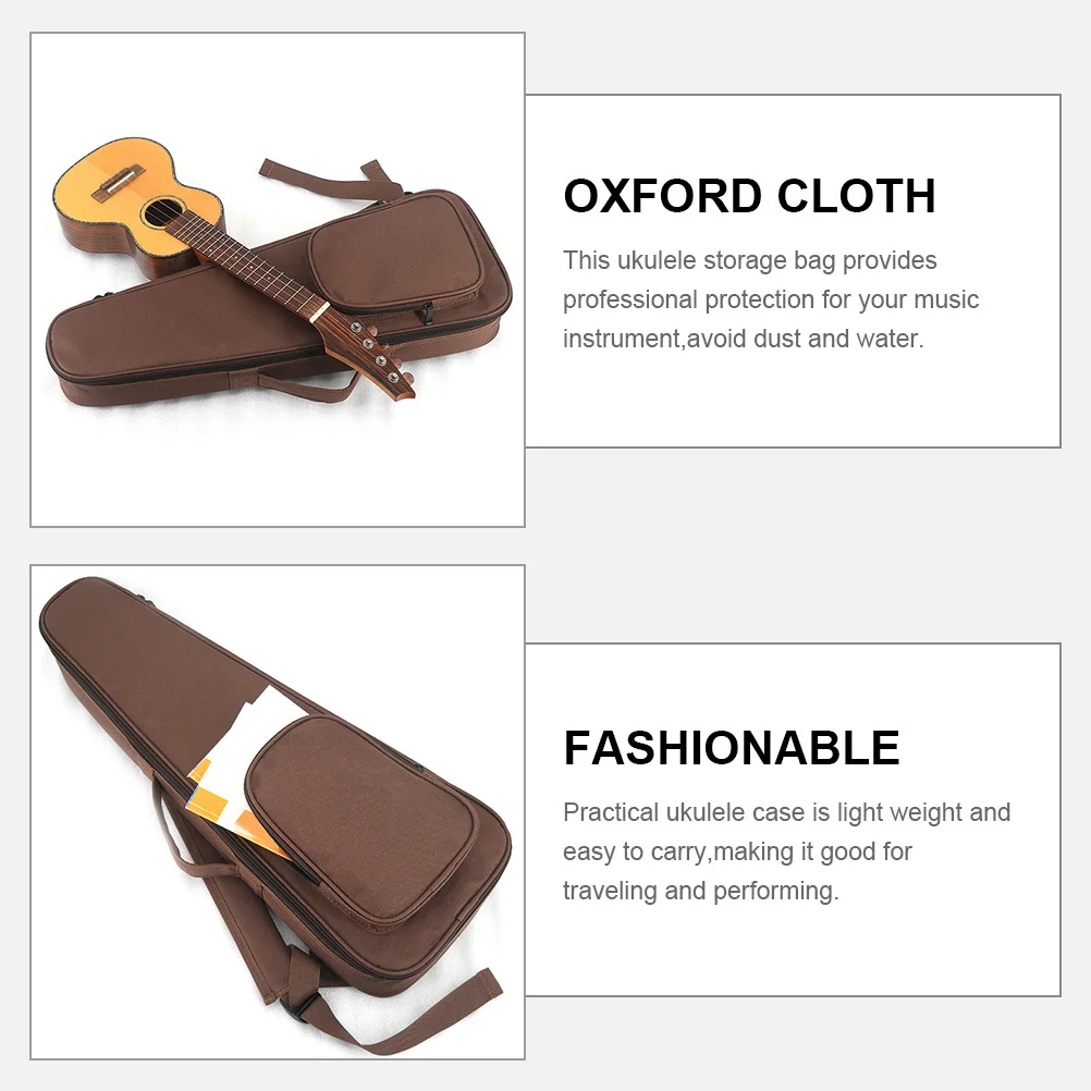 

Ukulele Storage Bag Portable Lightweight Oxford Cloth Ukulele Carrying Bag for Travel Dustproof Water Resistant Professional