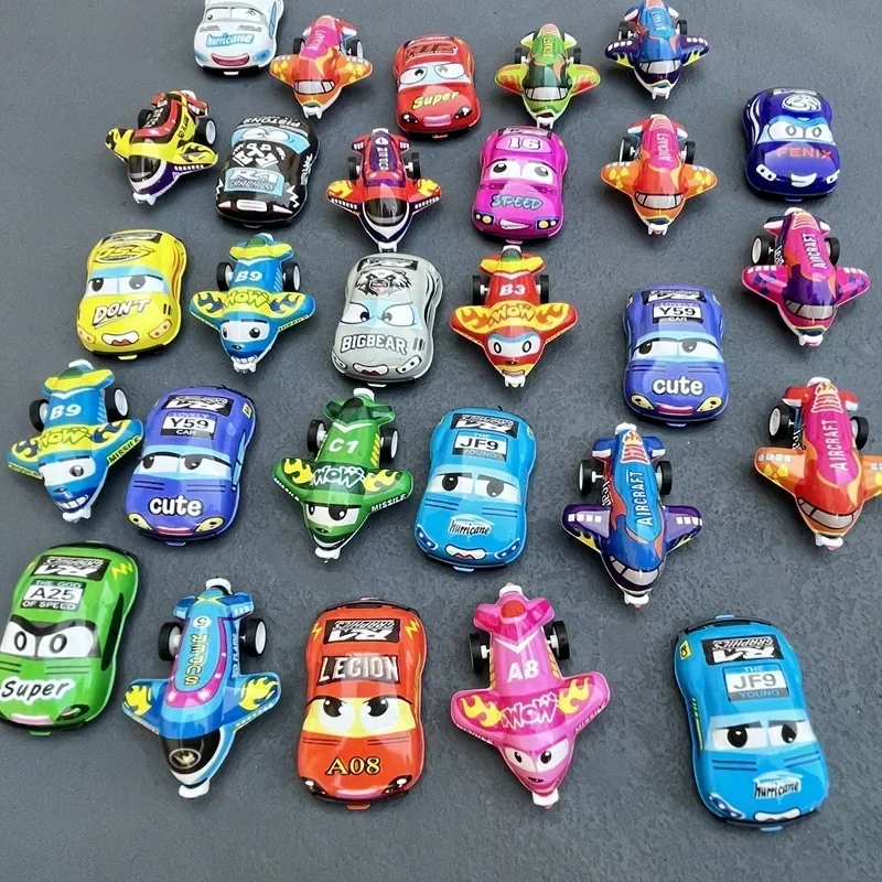 20Pcs Mini PVC Pull Back Car Plane Toy For Kids Birthday Party Favors Baby Shower Wedding Guest Gift Pinata Fillers Treat Bag