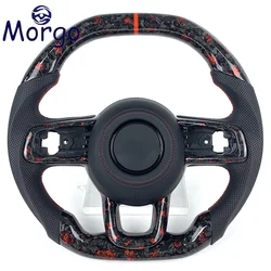 Car interior accessories For Jeep Customized Forged fragment Carbon Fiber Steering Wheel for Wrangler JL JK 2018-now