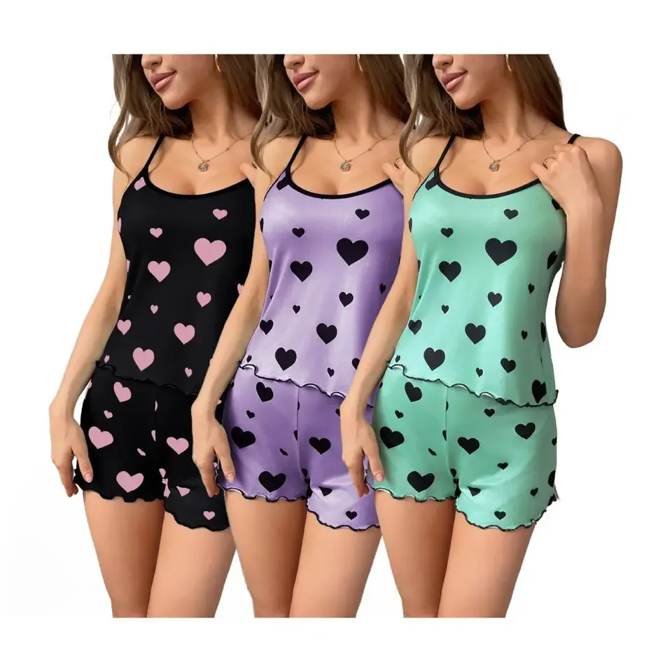 

Модный сексуальный комплект ночной сорочки из атласа с бретельками, летние милые шорты-пижама, большие размеры, дышащая и удобная ночная рубашка