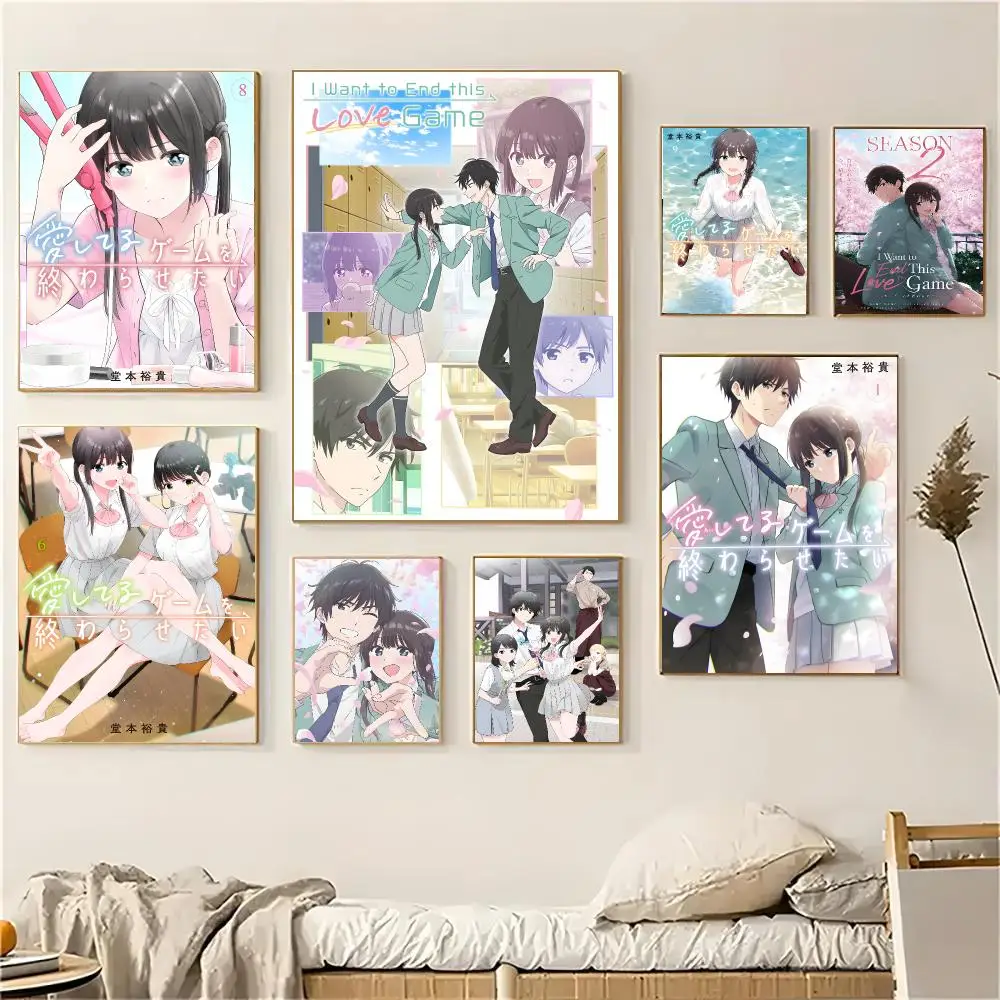 I-I Want To End This Love GameS Poster Wall Art Print Art Suitable For Living Room Bedroom Bar Parlor Home Decoration Gift