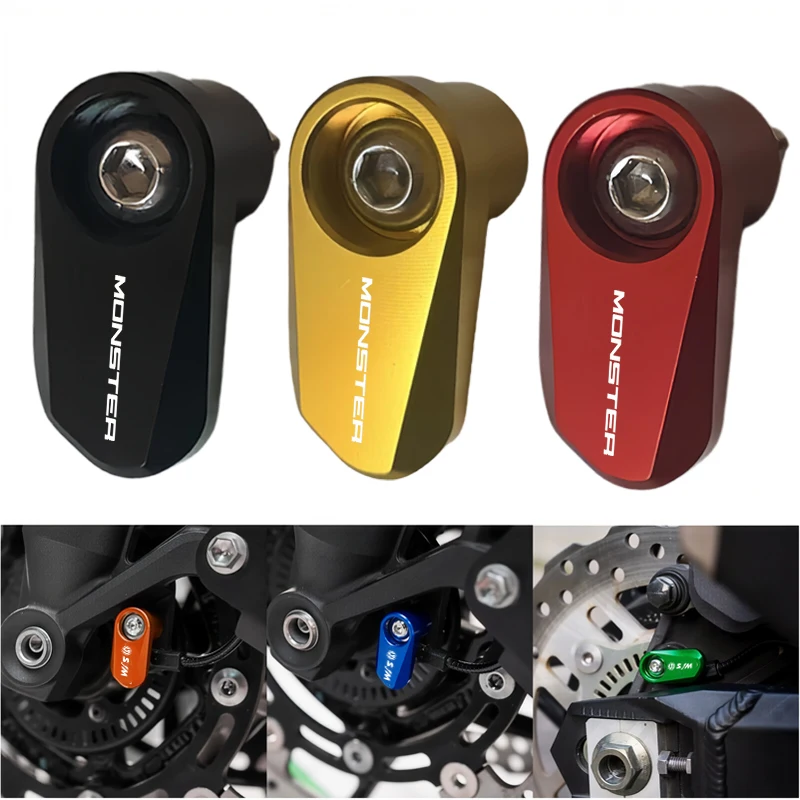 

for DUCATI Monster 1200 821 937 Aluminum alloy accessories for motorcycle front and rear wheels ABS sensor protective cover