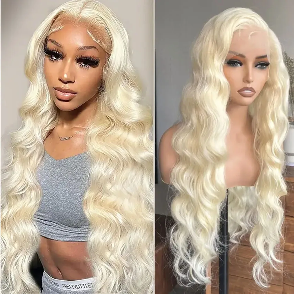 613 Blonde 13x4 Lace Front Wig Human Hair 200 Density Body Wave Wig Human Hair Wigs Pre Plucked