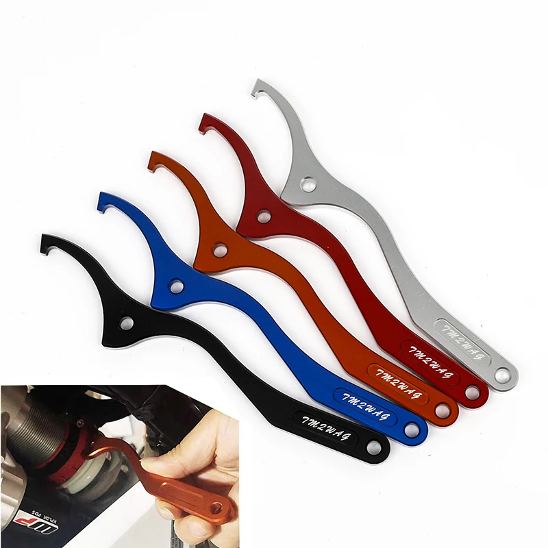 

Motorcycle CNC Rear Damping Shock Spanner Wrench For KTM SX XC SXF XCW XCF EXC EXCF XCFW For Husqvarna FC FE TC TE 125-501cc