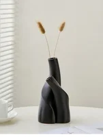 Modern Handmade Ceramic Frosted Desktop Vase Flower Pot 9