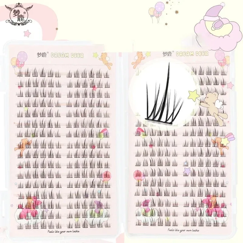 32 rows manhua eyelashes eyelash book high quality cluster eyelashes comic eyelashes elf makeup eyelash bundle eyelash extension