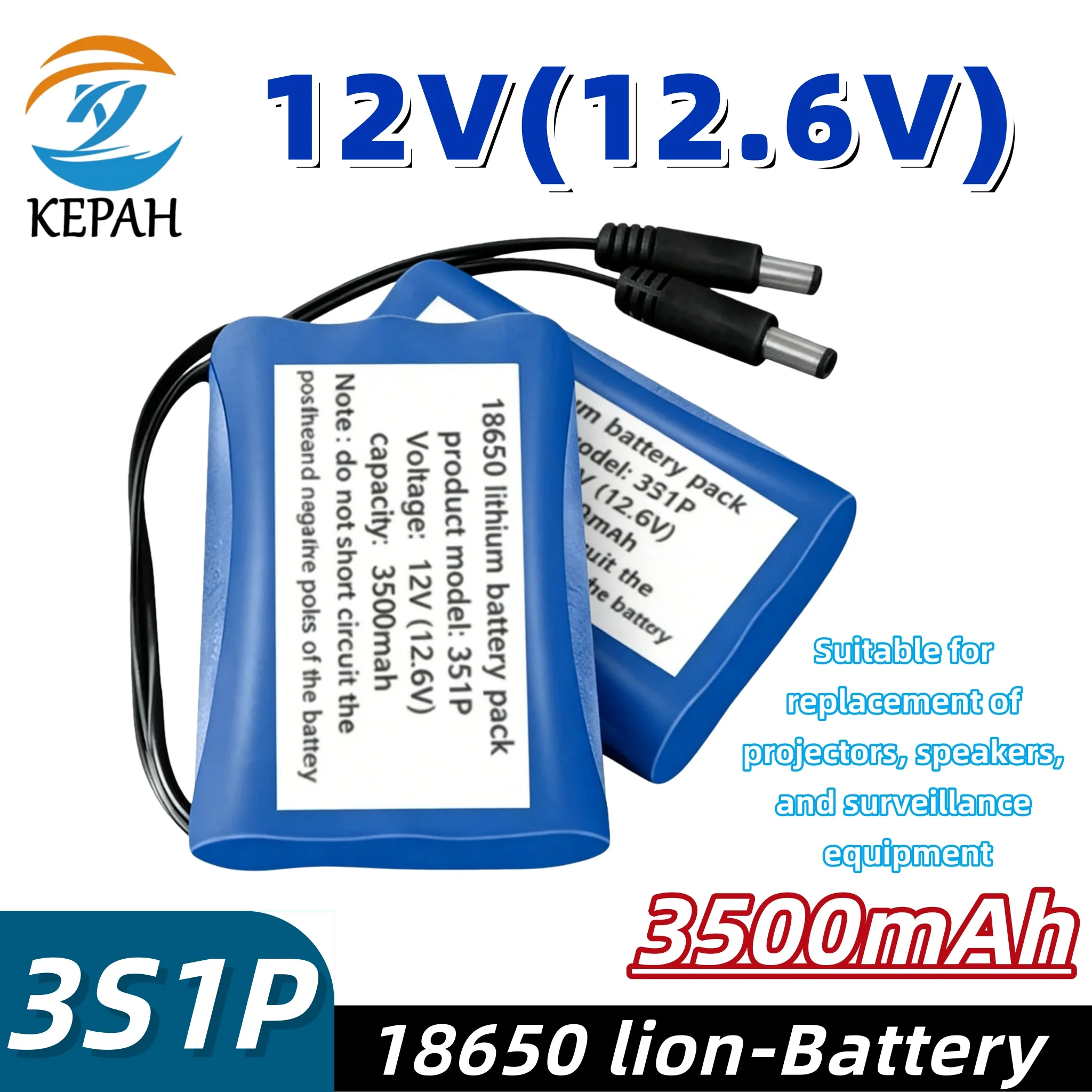 

Аккумуляторный блок 12В 3500мАч 18650 (3S1P) для длительной работы проекторов и мониторов