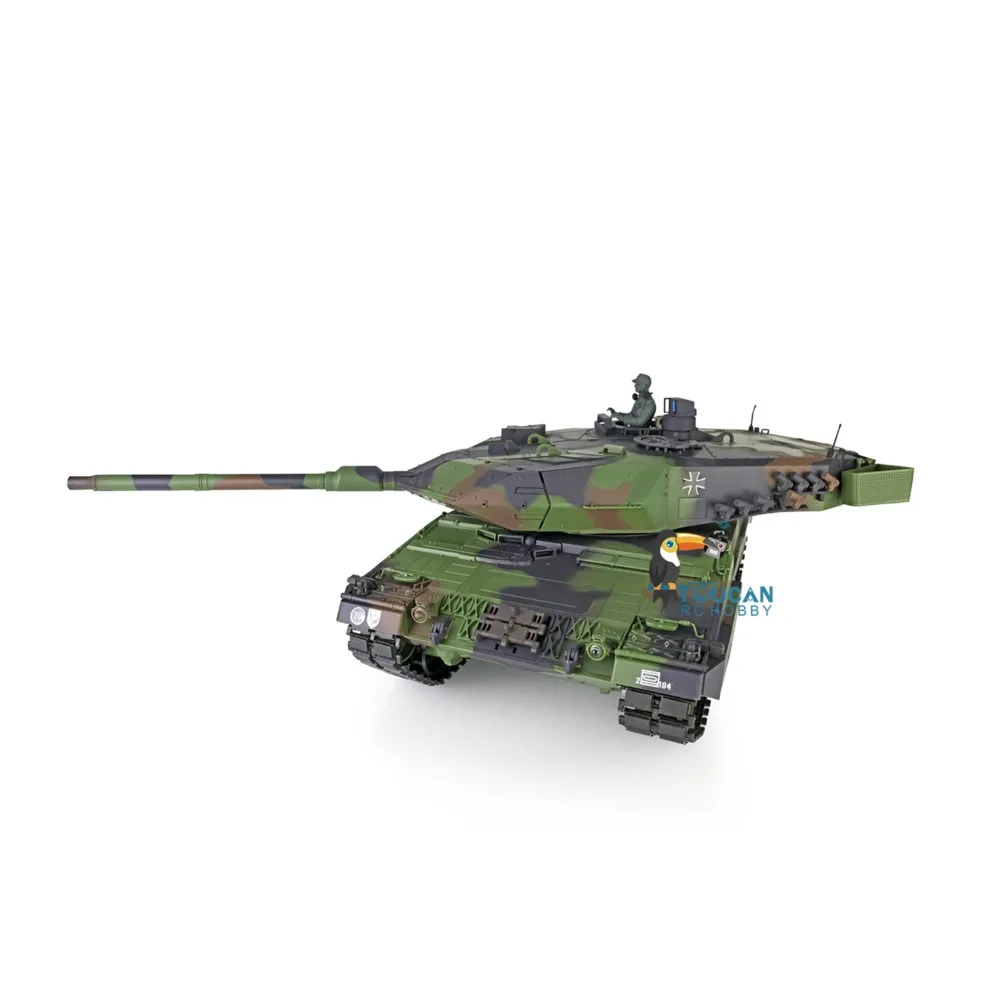 Toys Heng Long 1/16 7.0 Plastic Leopard2A6 RC Tank 3889 W/ 360° Turret Barrel Recoil Ready to Run Model TH17576