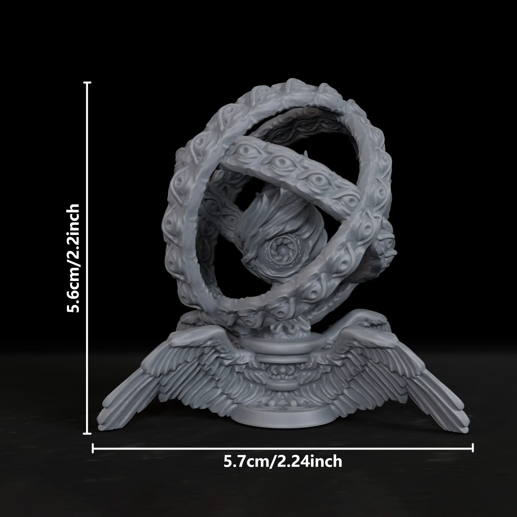 Fantasy Archangel Throne Miniature - High Detail Mythological Figure, Board Game Gift & Accessory, Ideal for Tactical Tabletop R