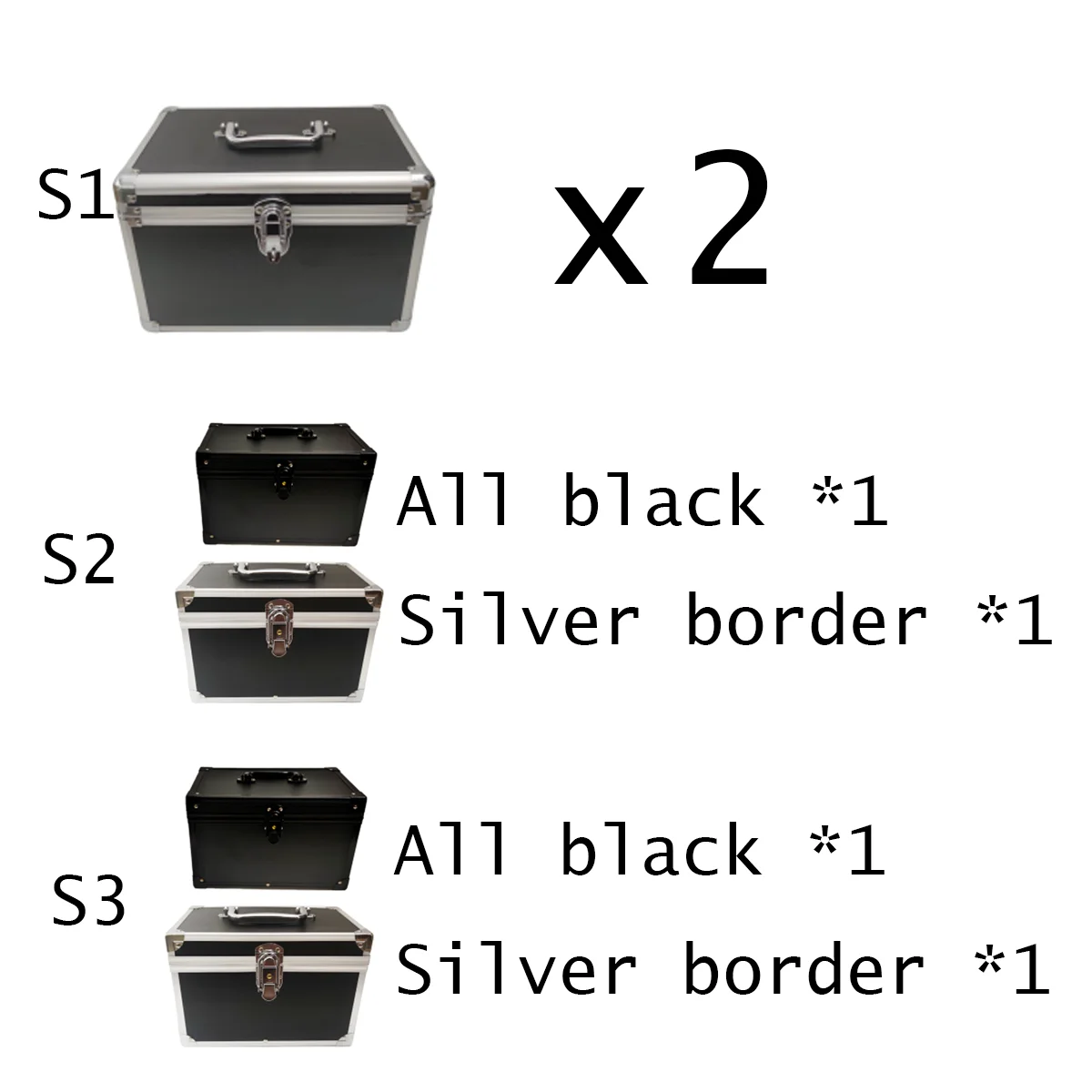 

6 telephone suitcases order fee