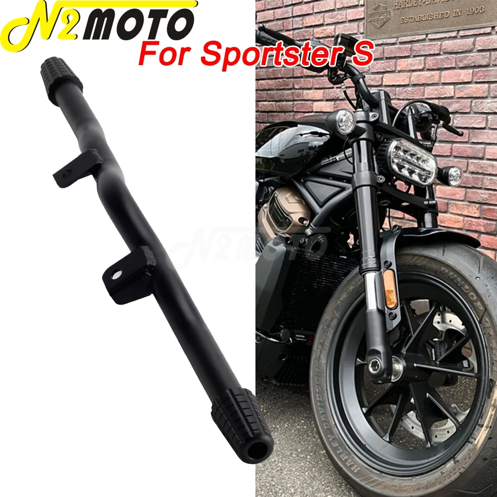 

New Motorcycle Black Front Highway Engine Guard Crash Bars Frame Bumper Steel Falling Protection For Harley Sportster S SS 21-23