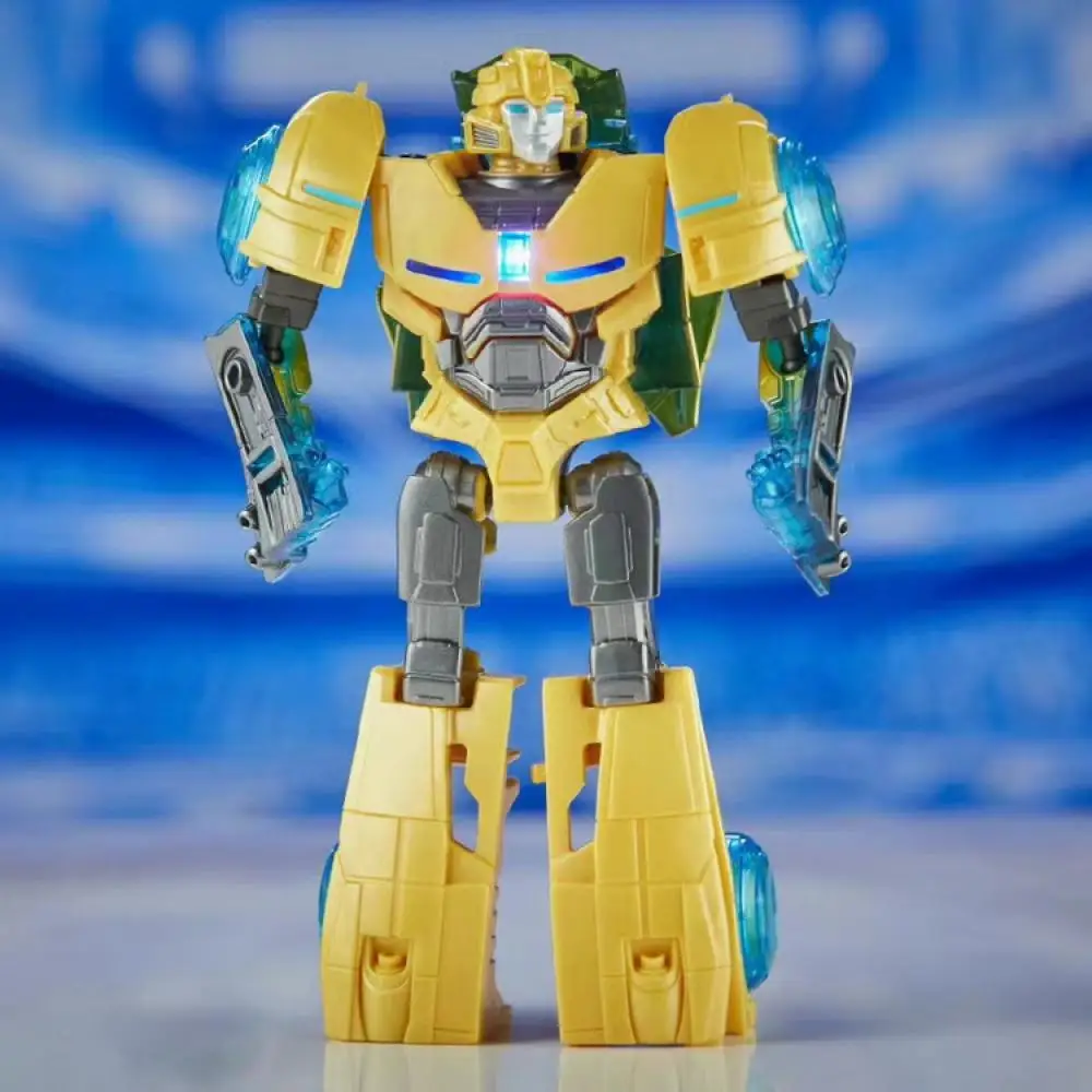 

Original Classic Hasbro Transformers Origin Energy Radiance Yellow Bee Cartoon Anime Movable Humanoid Toy Model Birthday Gifts