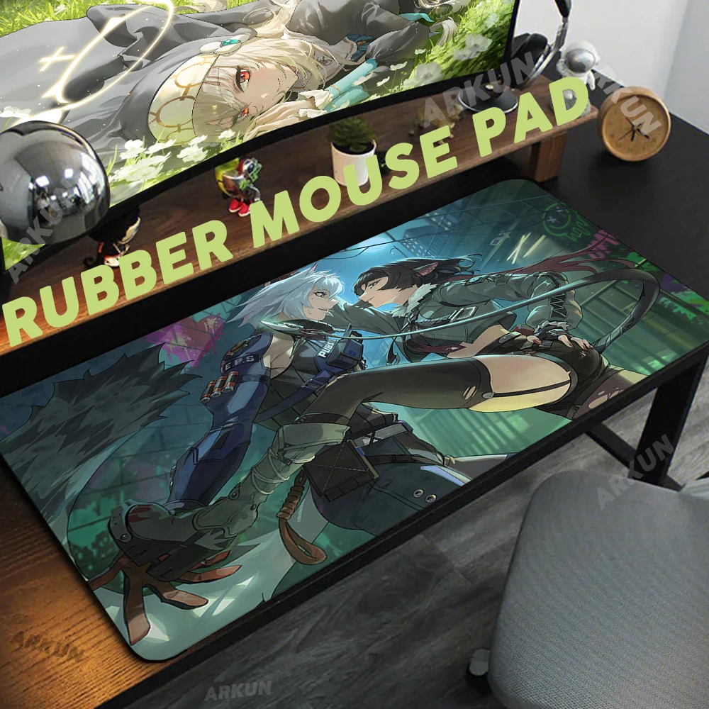 

XXL 90X40 Cool Video Game Zenless Zone Zero Hot Cute Jane Doe Mouse Mat Gaming Mouse Pad Computer Accessories Big Table Mat