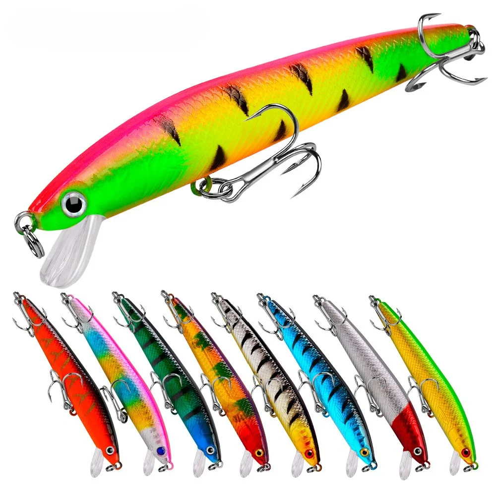 

10colors Minnow 8.5g 9.5cm for Fishing Accessories Lures Fake Fish Bait Artificial Baits Kit Black Hard Carp Goods Wobblers Pike