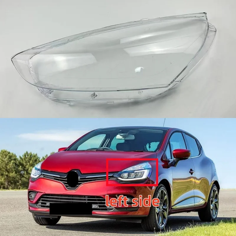 For Renault CLIO 2013 2014 2015 2016 2017 2018 Car Headlight Shell Headlamp Cover Replacement Lamp Shade Headlamp Lens Glass