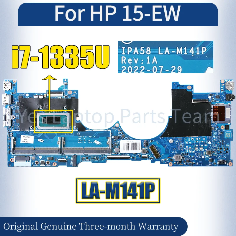 LA-M141P For HP ENVY X360 15-EW 15-EW0013DX 15-EW0023DX Laptop Mainboard N09660-601 SRMLY i7-1355U Notebook Motherboard Tested