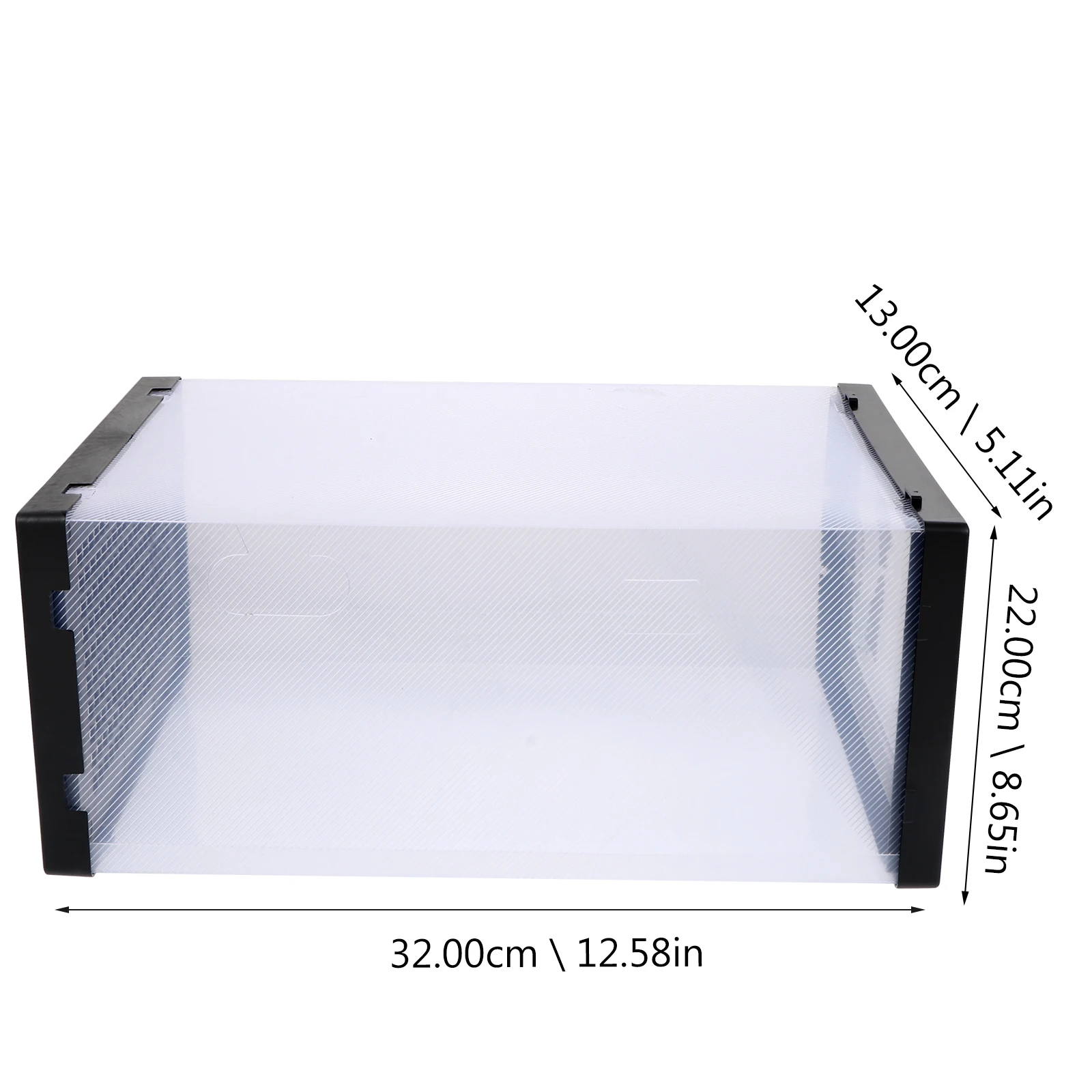 

2 pcs Stackable Shoe Storage Box Plastic Organizer Transparent PP Material Simple Design Space Saving Sturdy Shoes