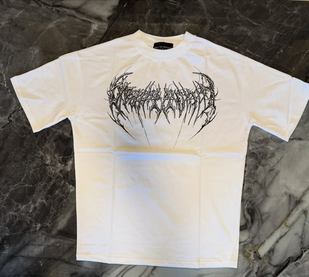 

Y2K Popular Leisure High Street Goth Pattern Printed T-shirt Harajuku Street Clothing Cotton Men's and Women's Clothing