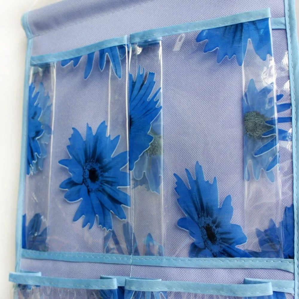 [عباد الشمس] أزرق/ معلق على الحائط/منظمات حائط/سلال/سلال معلقة (10*23)