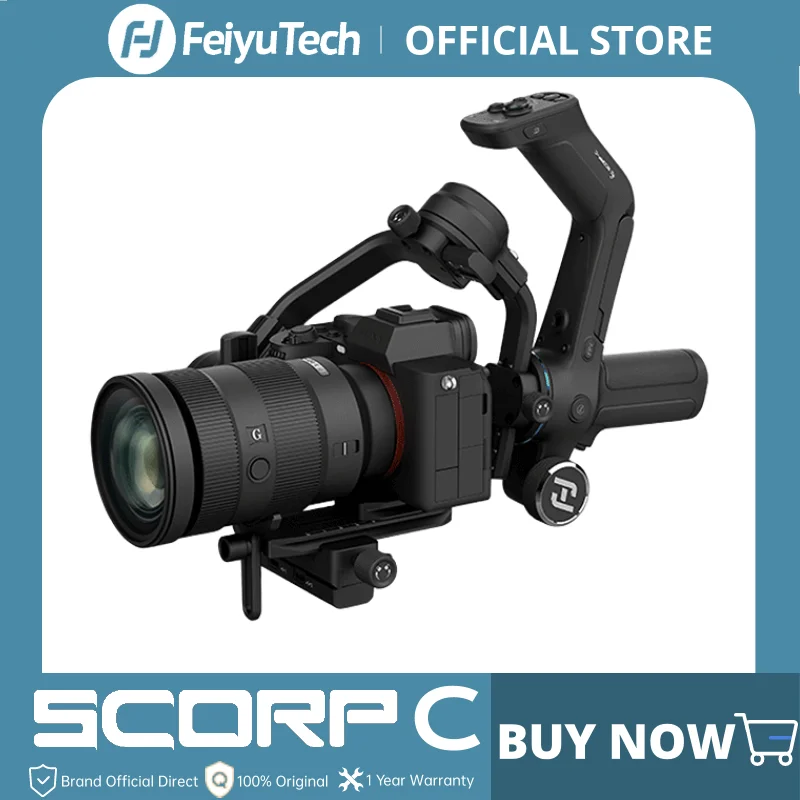 Feiyutech Officiële Feiyu SCORP-C 3-assige Handstabilisator Handgreep Voor Dslr Camera Sony/Canon/Nikon Met 2.5Kg Belasting