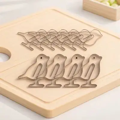 

20pcs Bookmarks Metal Paper Clips Creative Office Supplies Document Clamps Small Stationery File Clips