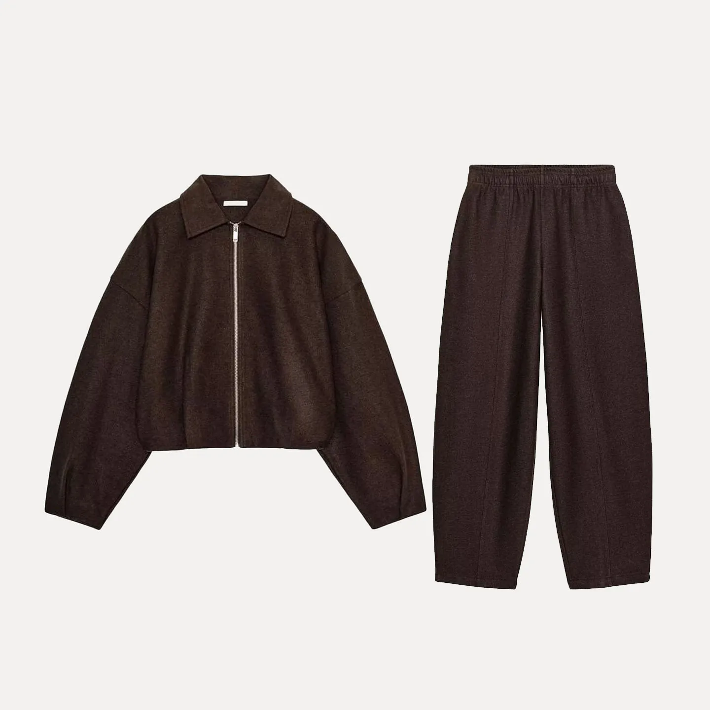 خريف 2025 سراويل نسائية ناعمة طويلة Sve Pilot Jaet 474848 سراويل مستقيمة الساق 474849 تخفيف Sle أنبوب مستقيم قرد #4