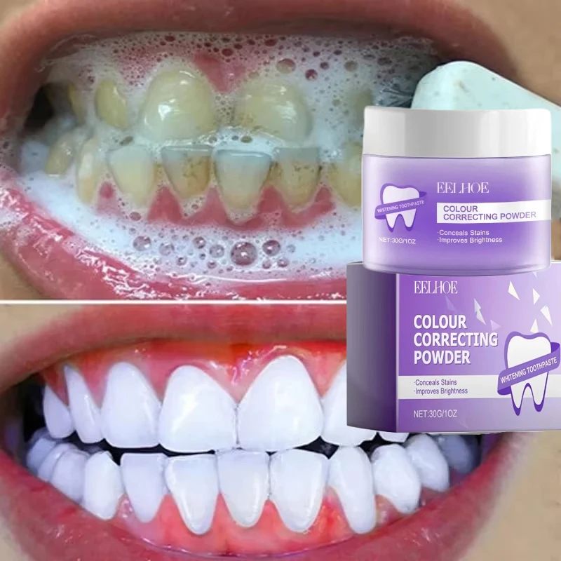 5 Days Teeth Whitening Powder Remove Plaque Stains Dental Calculus Oral Hygiene Cleaning Fresh Bad Breath Tooth Care Products