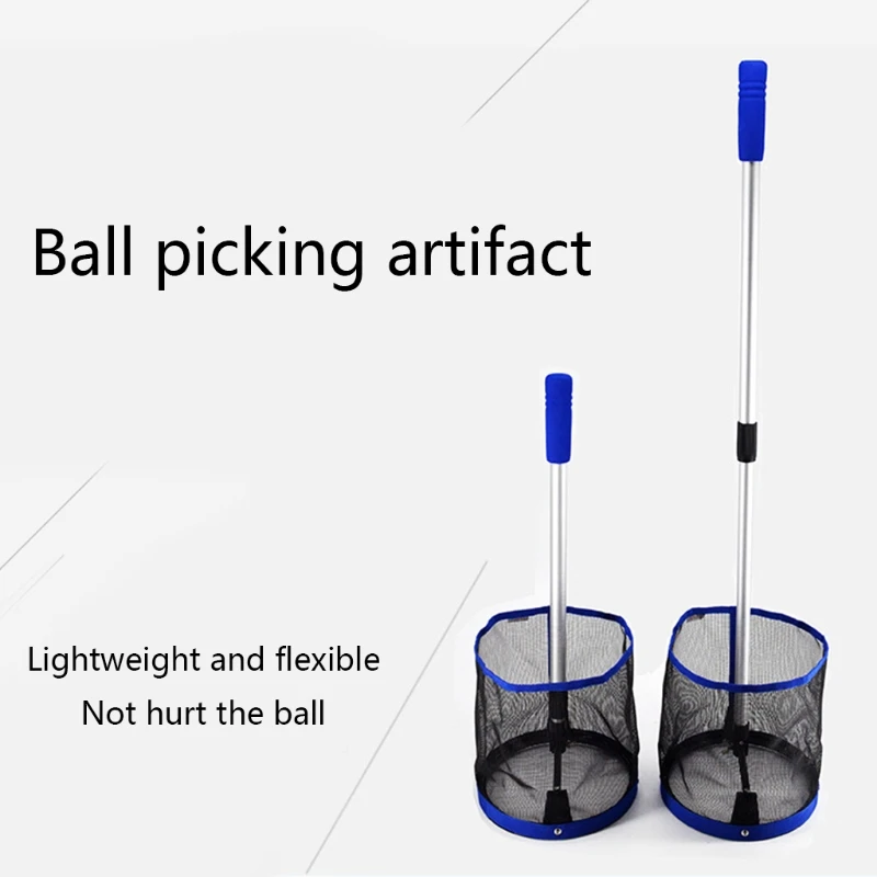 Pingpong Ball Retriever Ball Pick Up Net Bag Table Tennis Picker Container Tool