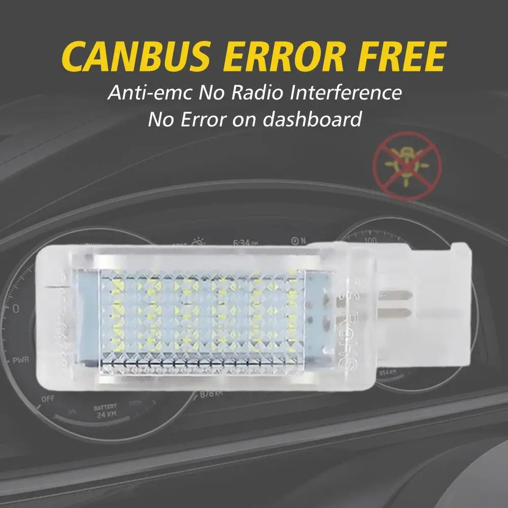 

For VW B5/B6/CC Car Seat Lights Waterproof And Shockproof LED Luggage Compartment Trunk Boot Lights