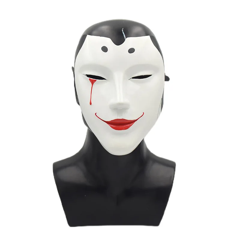 

PLUNDERER Tears of Blood Mask Half Face Mask Halloween Masquerade Carnival Party Props Resin Material Cosplay Accessories